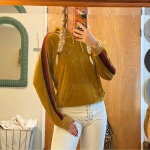 Aviator Nation Velour Hoodie Medium